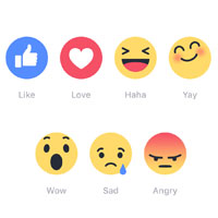 Новые варианты эмоций в Фейсбуке